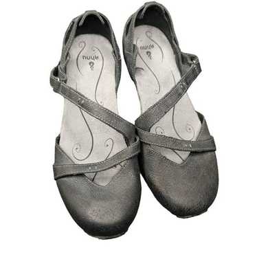 Ahnu Womens Tullia Mary Jane Shoes Dark Gray Leat… - image 1