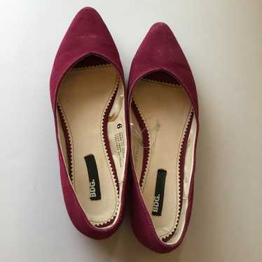 BDG Wine Suede Flat Shoes