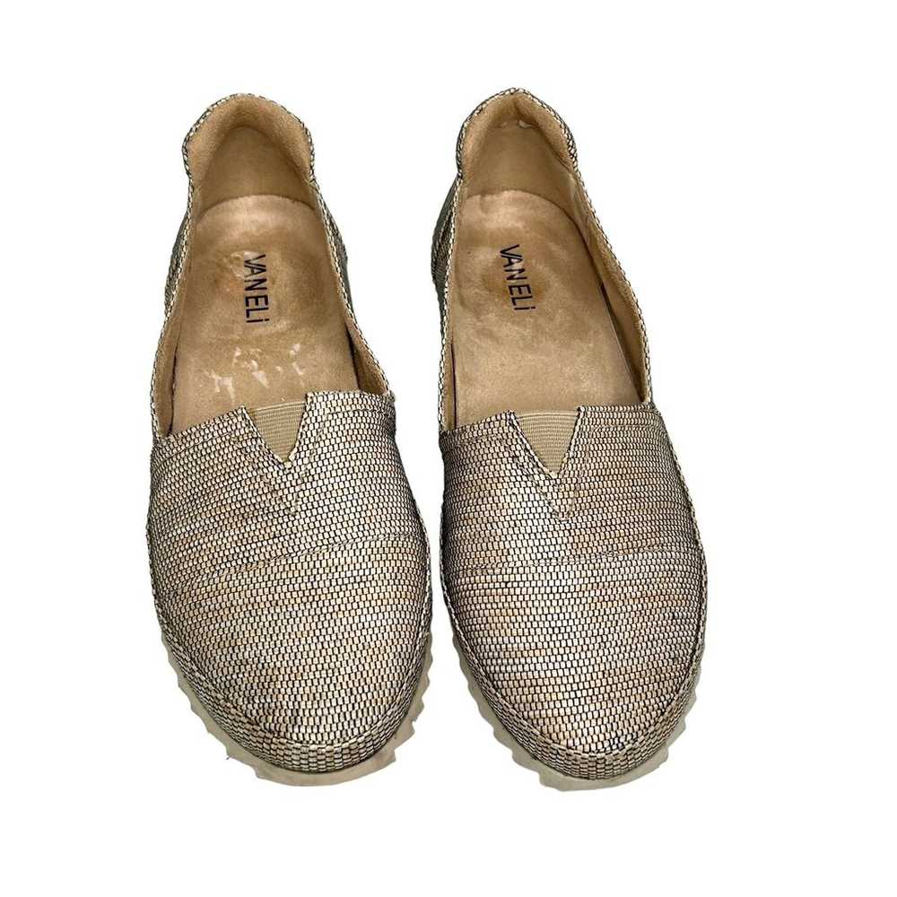 Vaneli Veve Camel Slip On Comfort Flat Shoes Loaf… - image 3