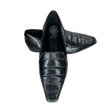 Vince Camuto Kallassa Black Leather Croc Embossed… - image 1