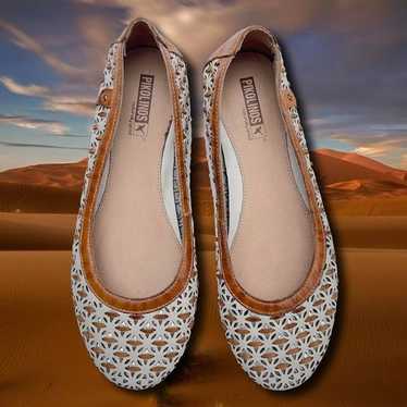 Pikolinos Woven Leather Ballet Flats - image 1