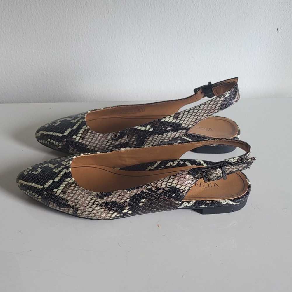 Vionic Jade Boa Shoes Slingback Flats Pointed Toe… - image 2