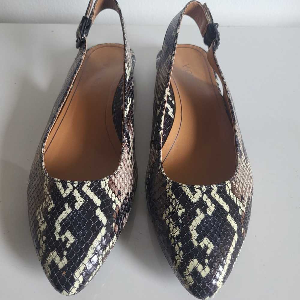 Vionic Jade Boa Shoes Slingback Flats Pointed Toe… - image 4