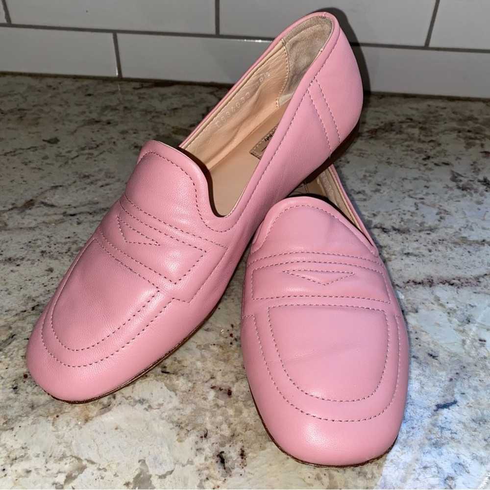 $408 AGL Italy Soft Pink Leather Loafers EUC size… - image 1