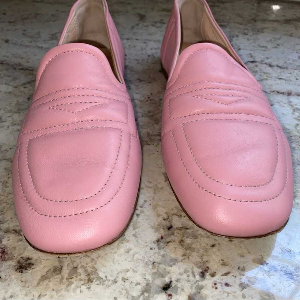 $408 AGL Italy Soft Pink Leather Loafers EUC size… - image 4