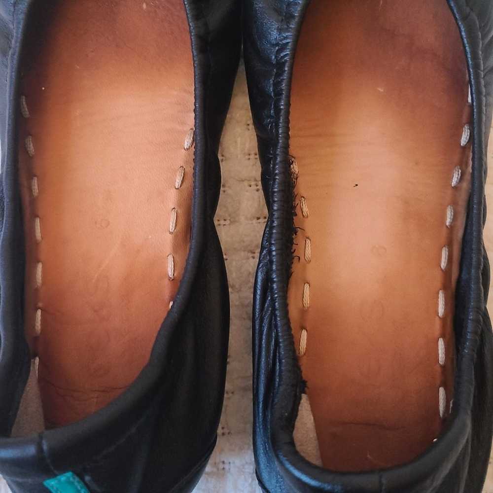 Tieks by Gavrieli Matte Black Leather Flats Size 6 - image 8