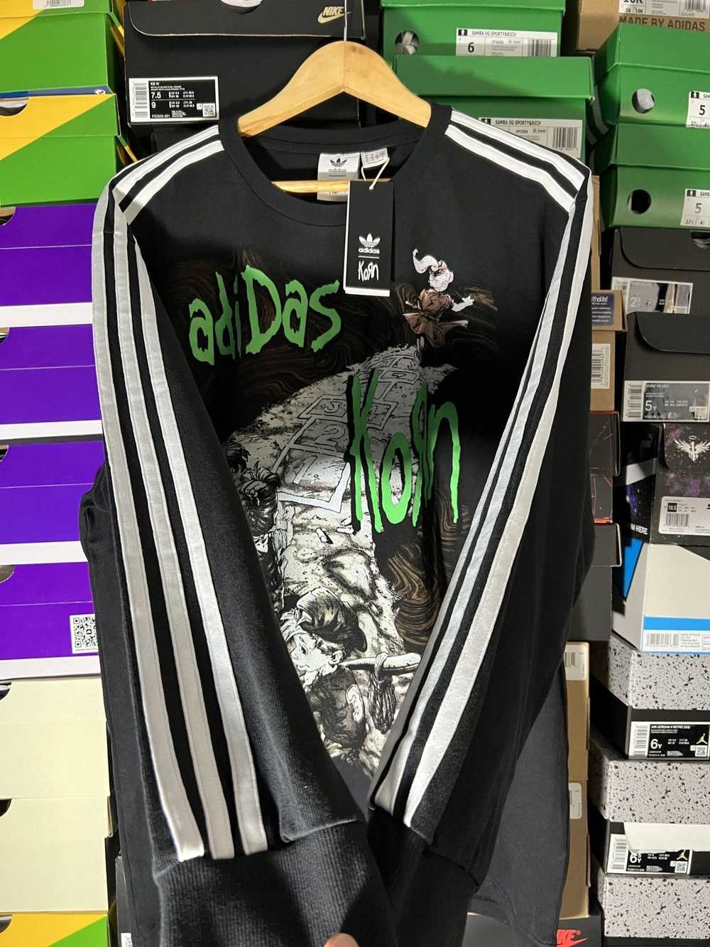 Adidas × Rock T Shirt KORN ADIDAS LONG SLEEVE T S… - image 3