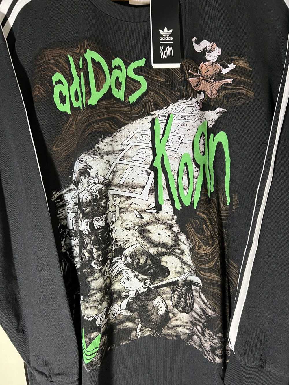 Adidas × Rock T Shirt KORN ADIDAS LONG SLEEVE T S… - image 5