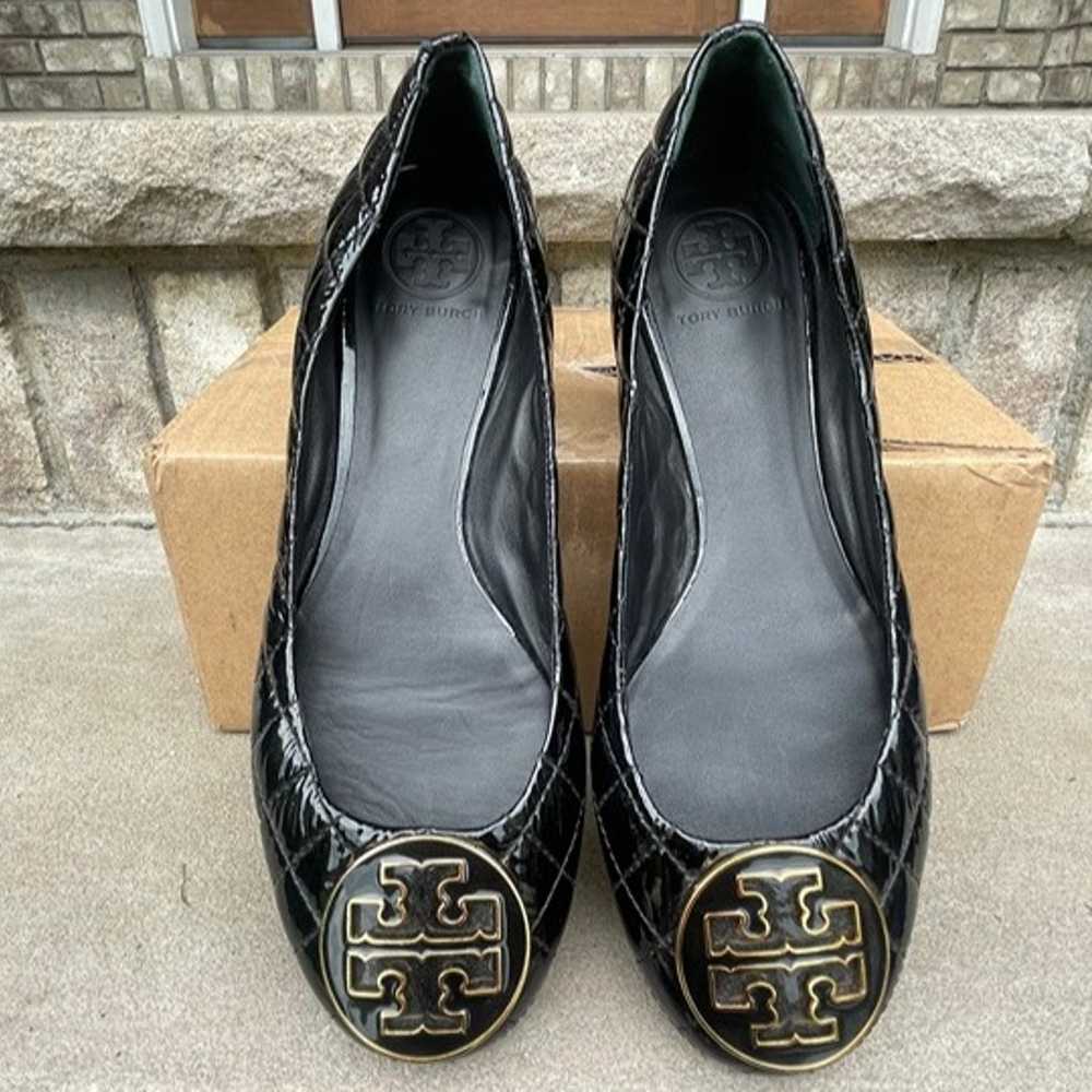 NEW TORY BURCH QUINN QUILTED PATENT LEATHER BALLE… - image 12