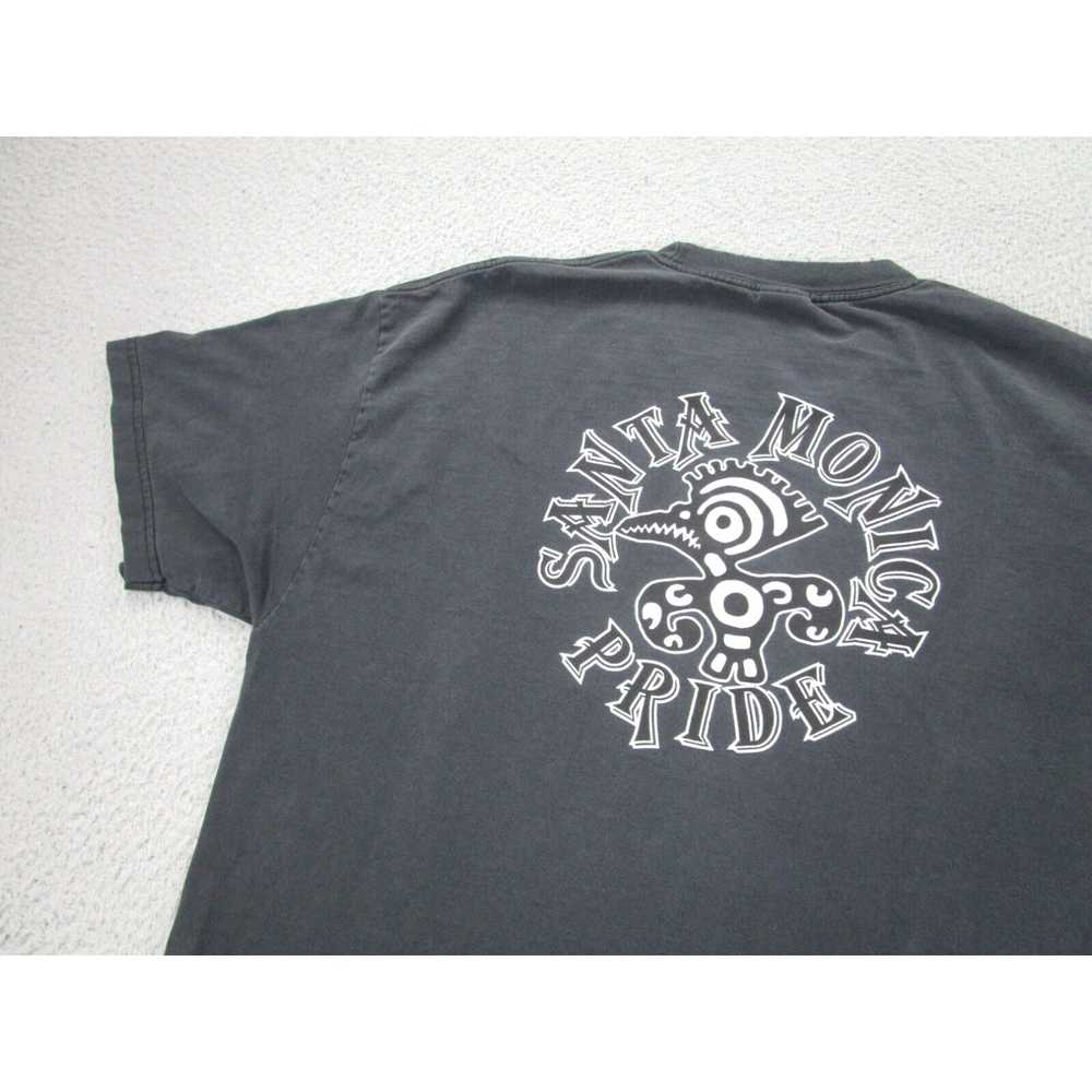 Aaa VINTAGE Santa Monica Shirt Mens XL Black Fade… - image 1