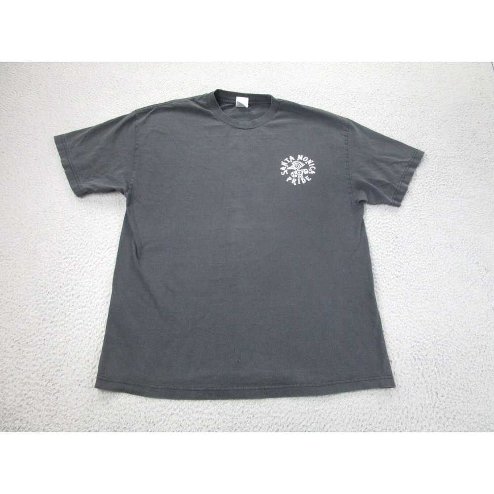Aaa VINTAGE Santa Monica Shirt Mens XL Black Fade… - image 2
