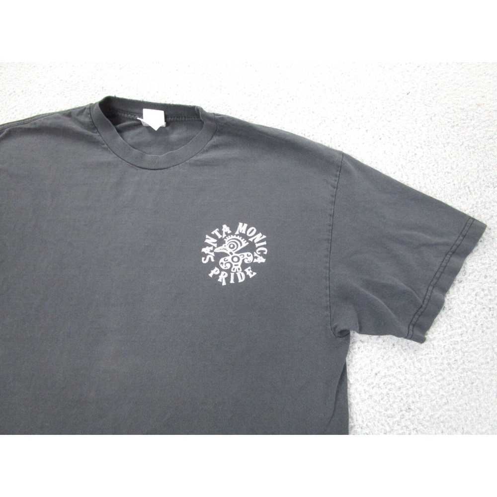 Aaa VINTAGE Santa Monica Shirt Mens XL Black Fade… - image 3