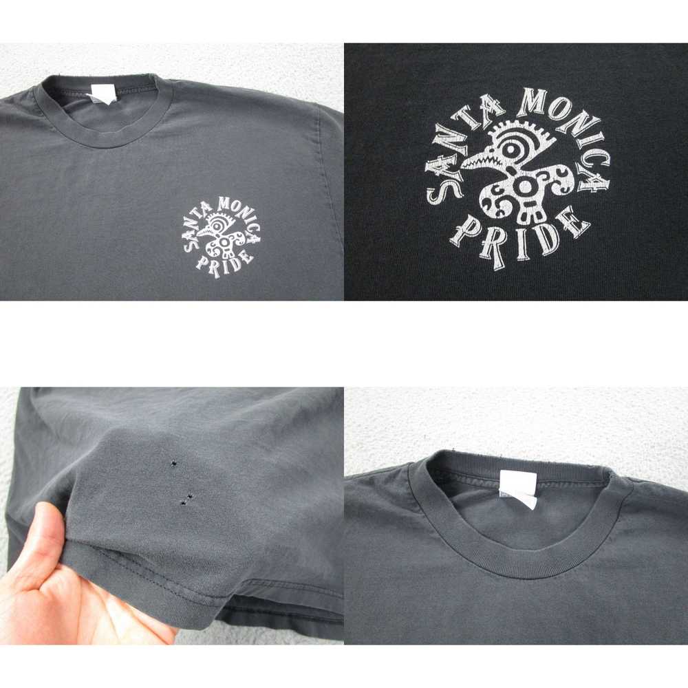Aaa VINTAGE Santa Monica Shirt Mens XL Black Fade… - image 4