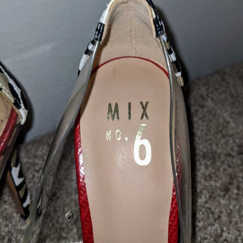 Clear Cheetah Print Heels Size 7 Mix No. 6 Brand - image 8