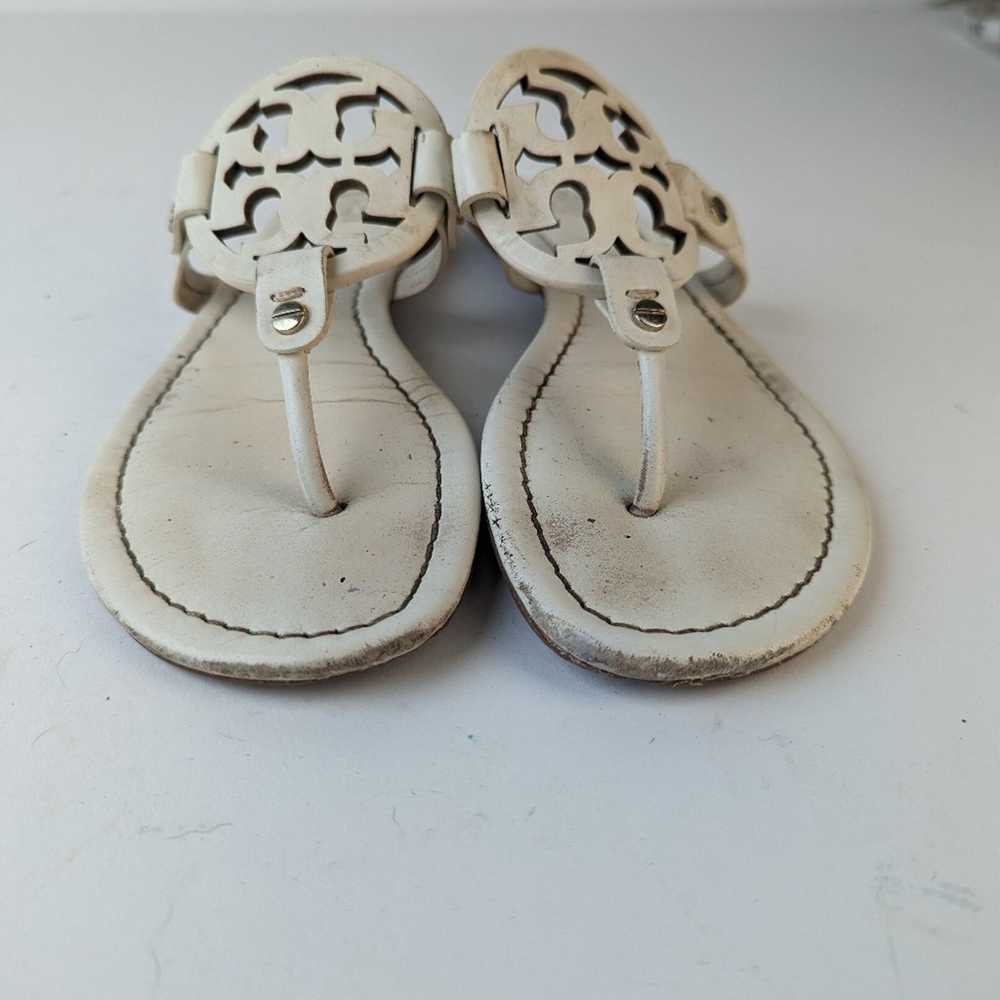 Tory Burch Tory Burch Miller White Sandals - 7.5 - image 3