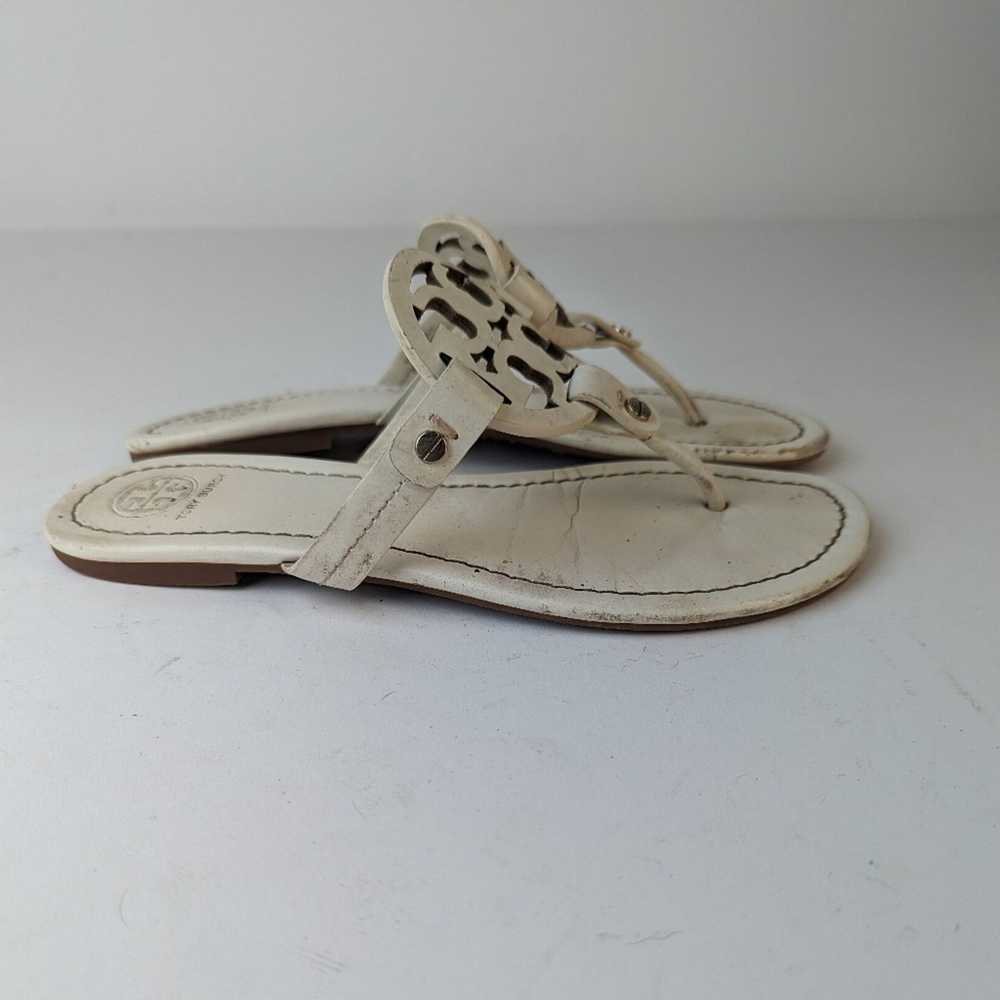 Tory Burch Tory Burch Miller White Sandals - 7.5 - image 4