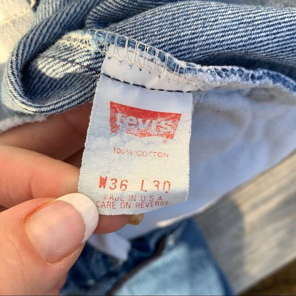 Levi's Vintage 80s Levi’s orange tab 505 jeans 36… - image 3