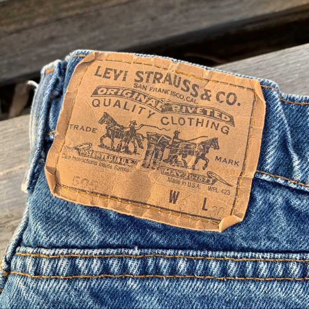 Levi's Vintage 80s Levi’s orange tab 505 jeans 36… - image 4