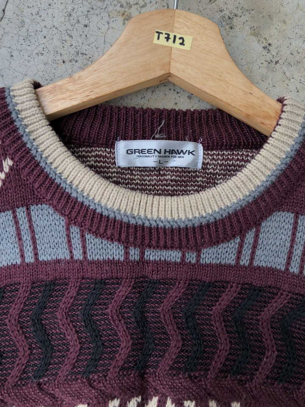 Coloured Cable Knit Sweater × Designer × Japanese… - image 6