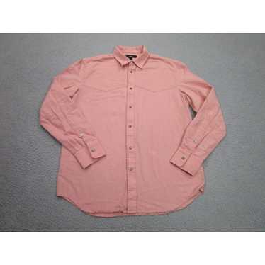 Diesel Diesel Shirt mens S Pink Linen Blend Pearl… - image 1