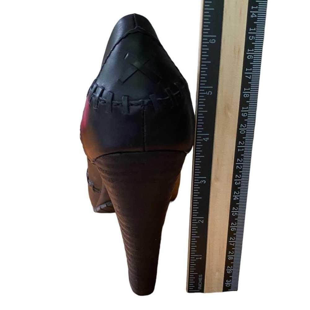 Anthro TERRA PLANA Black Leather Pumps Size 39/US… - image 10