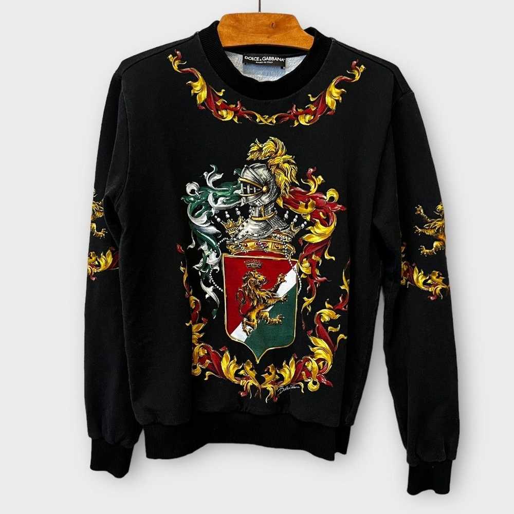 Dolce & Gabbana DOLCE & GABBANA Heraldic Print Sw… - image 2