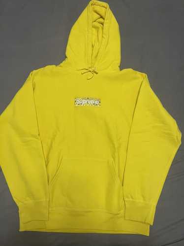 Supreme Supreme yellow bandana paisley box logo ho