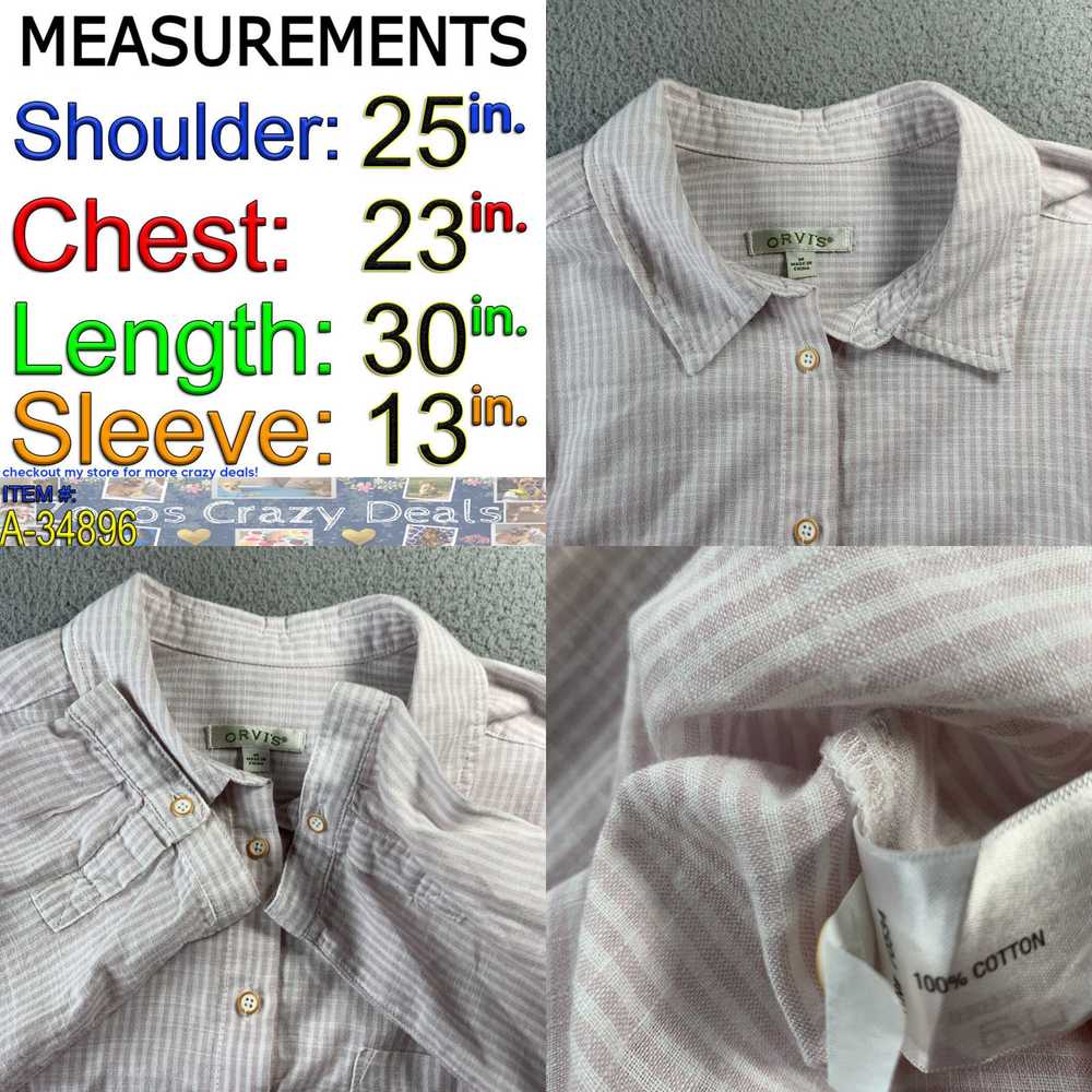 Orvis ORVIS Shirt Womens Medium Button Up Blouse … - image 4