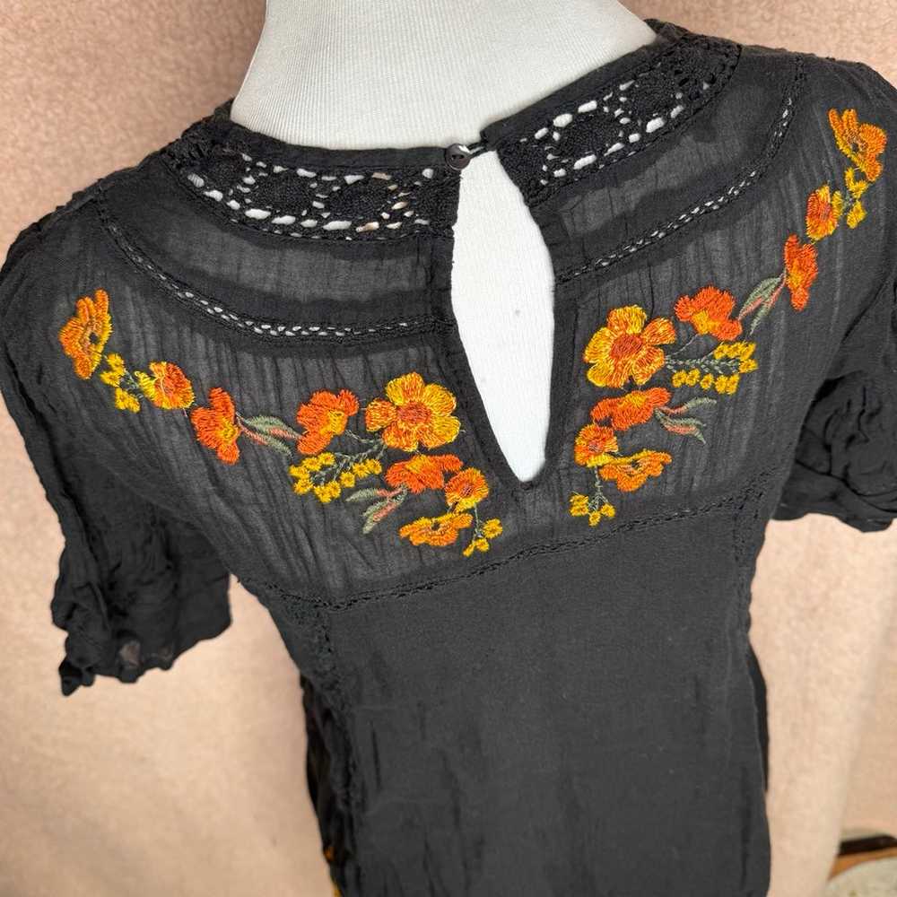 Free People Perfectly Victorian Embroidered Dress… - image 9