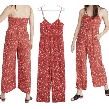 Madewell Ruched Wide-Leg Jumpsuit in Prairie Posi… - image 1