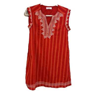 THML Embroidered Sleeveless  Size S Orange Red Bo… - image 1