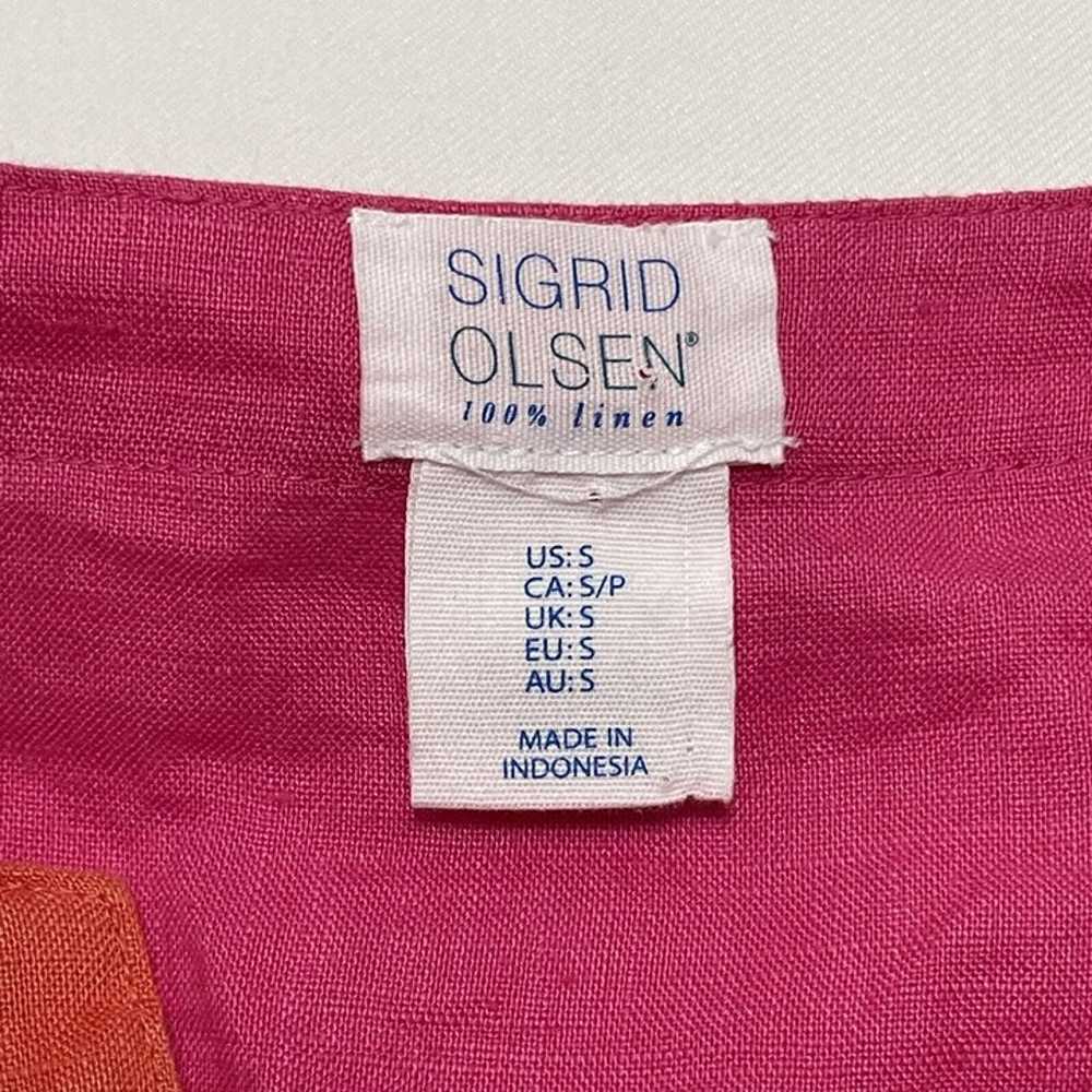 Sigrid Olsen Linen Sundress Dress Lagenlook Sleev… - image 8
