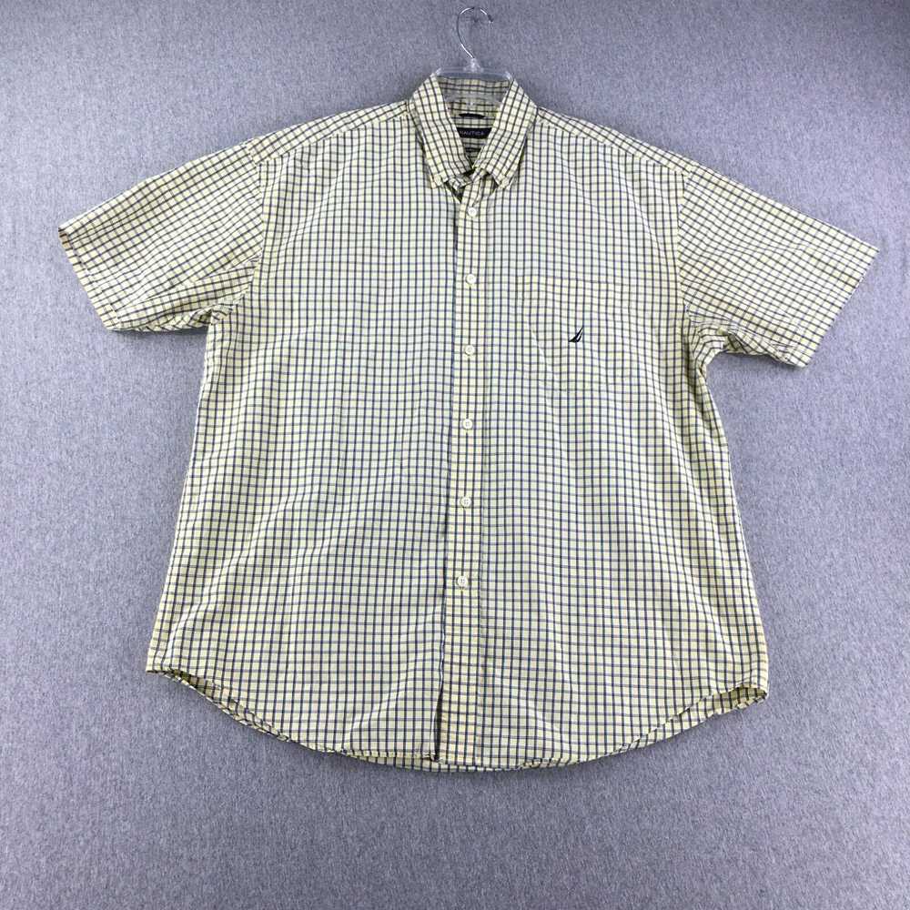 Nautica Nautica Shirt Mens XL Button Up Bos 2 Ply… - image 1