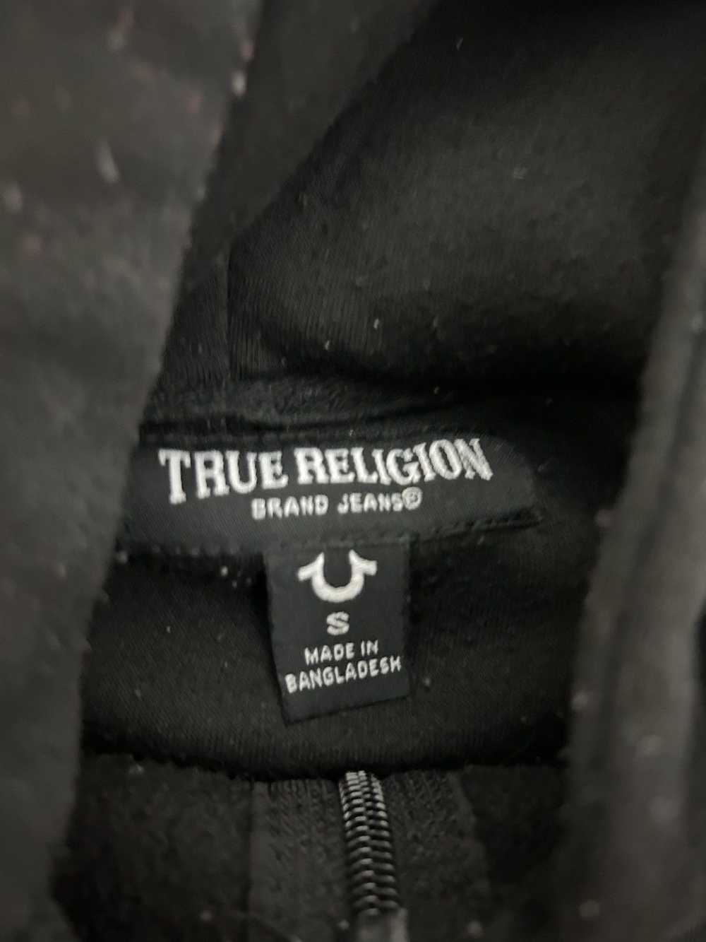 True Religion Black true religion hoodie with whi… - image 2