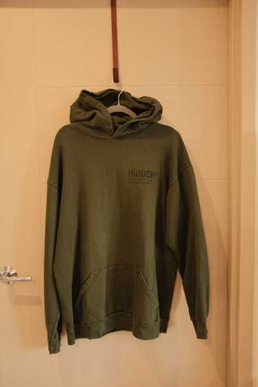 HIDDEN HIDDEN NY green paisley print hoodie