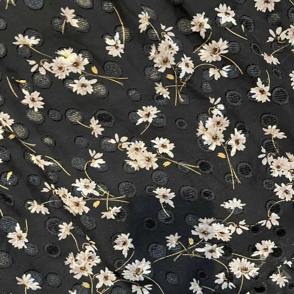 Lulus Terrace Views Black Floral Print Tiered Mid… - image 7