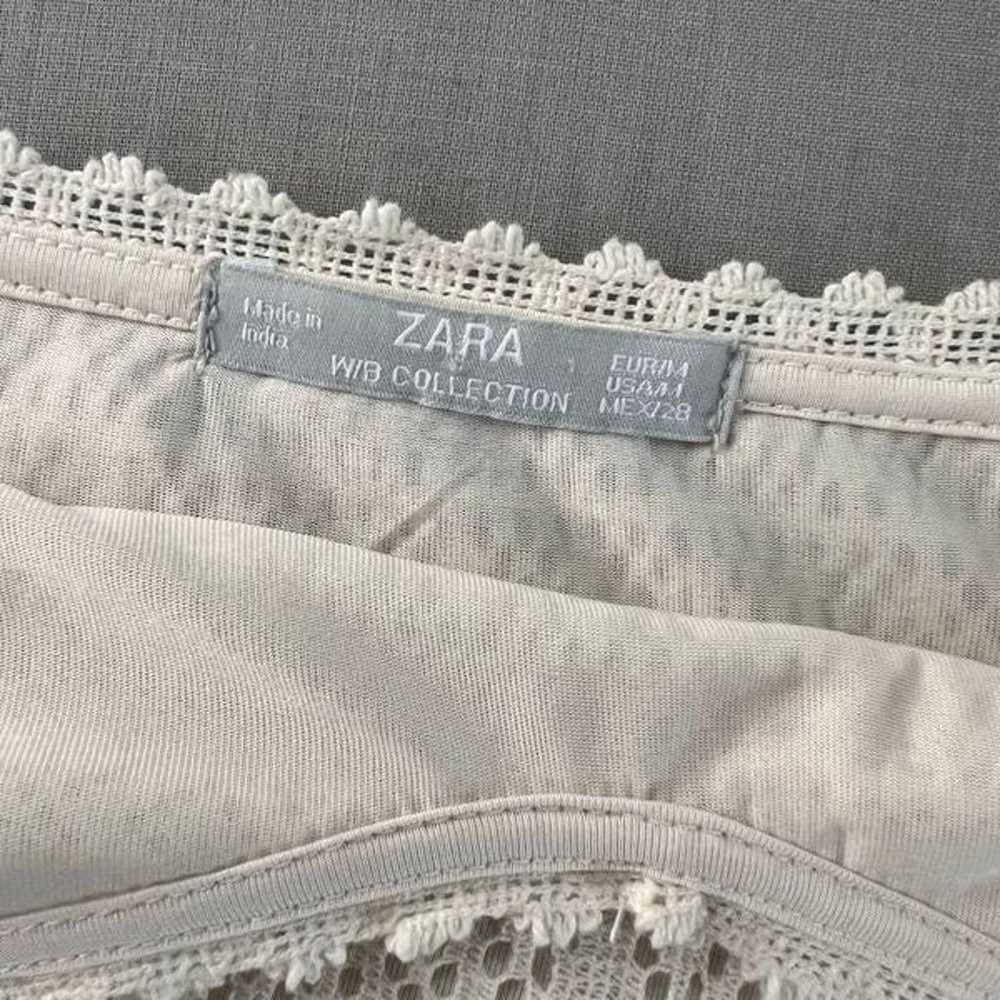 Zara cream lace asymmetrical ankle length maxi or… - image 8