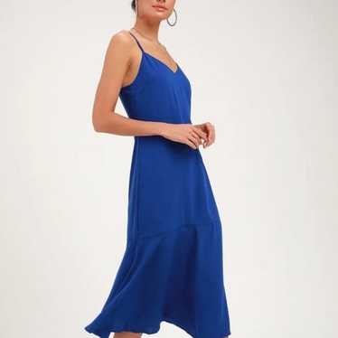 Large Lulus Royal Blue Midi Dress