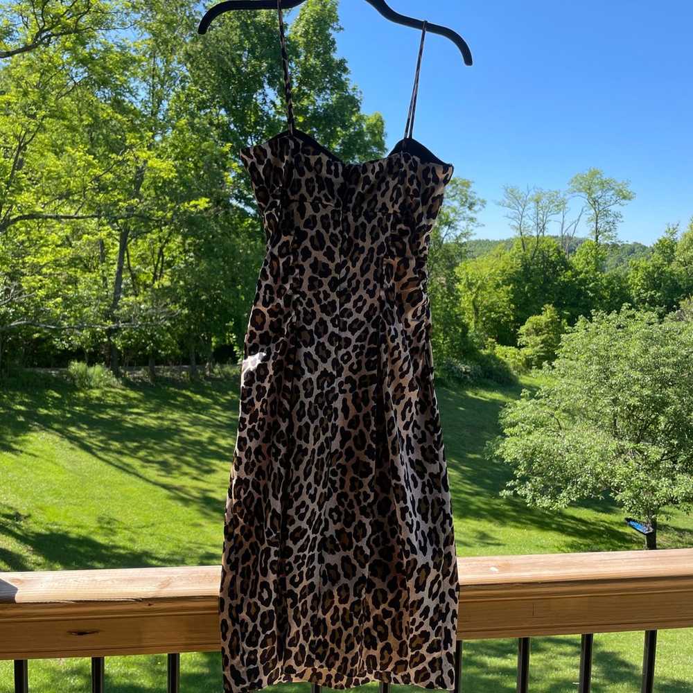 Cache leopard print dress - image 4