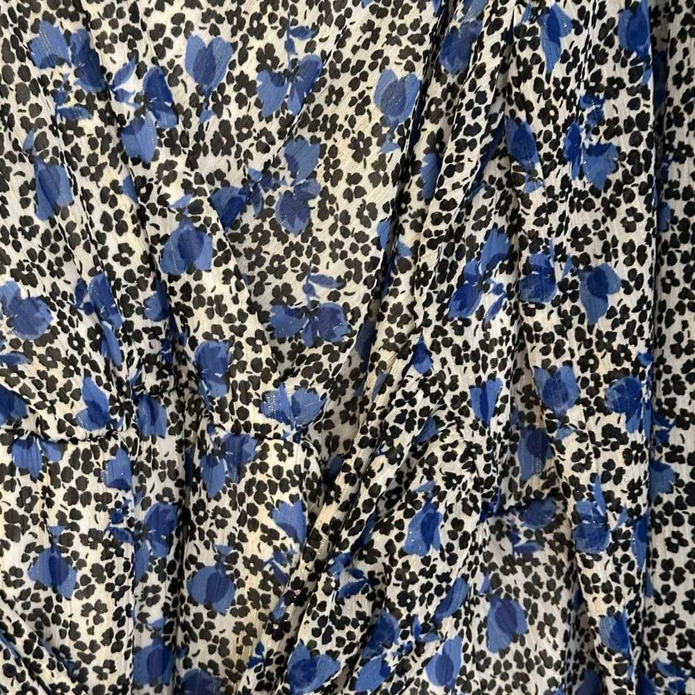 Blue floral women’s dress from Express XL - image 2