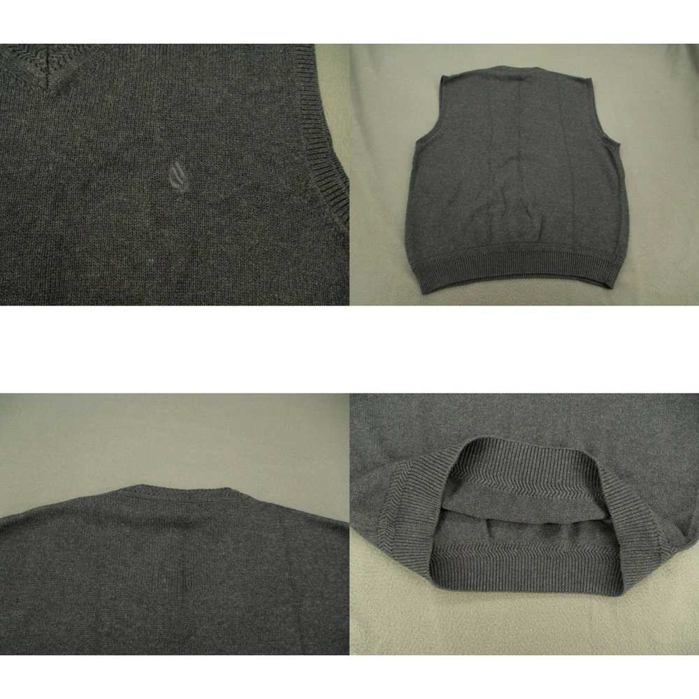 Nautica Nautica Sweater Vest Adult Large Gray V-N… - image 4