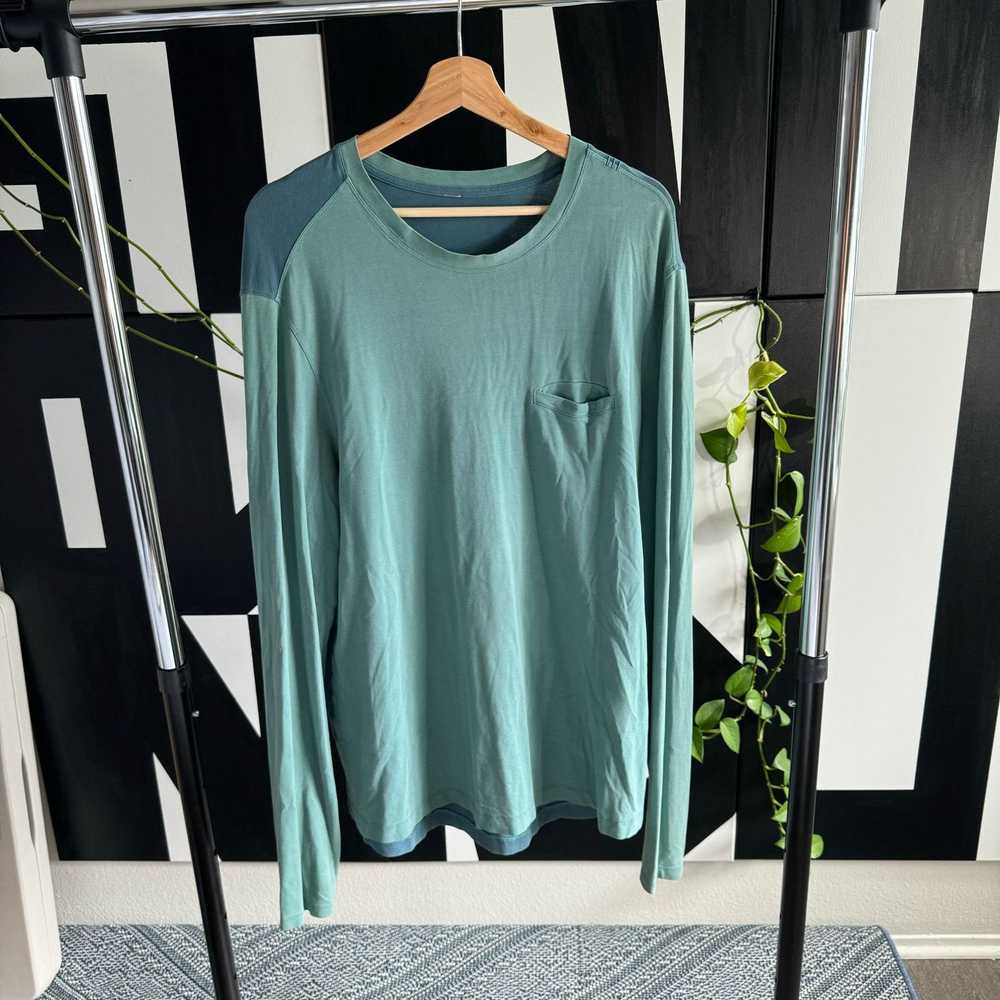 Lululemon Teal / Blue Lululemon Long Sleeve Shirt… - image 1