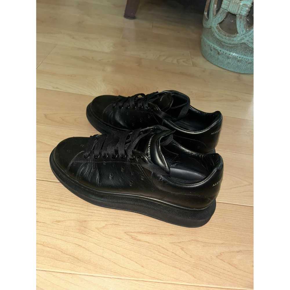 Alexander McQueen Oversize leather low trainers - image 2