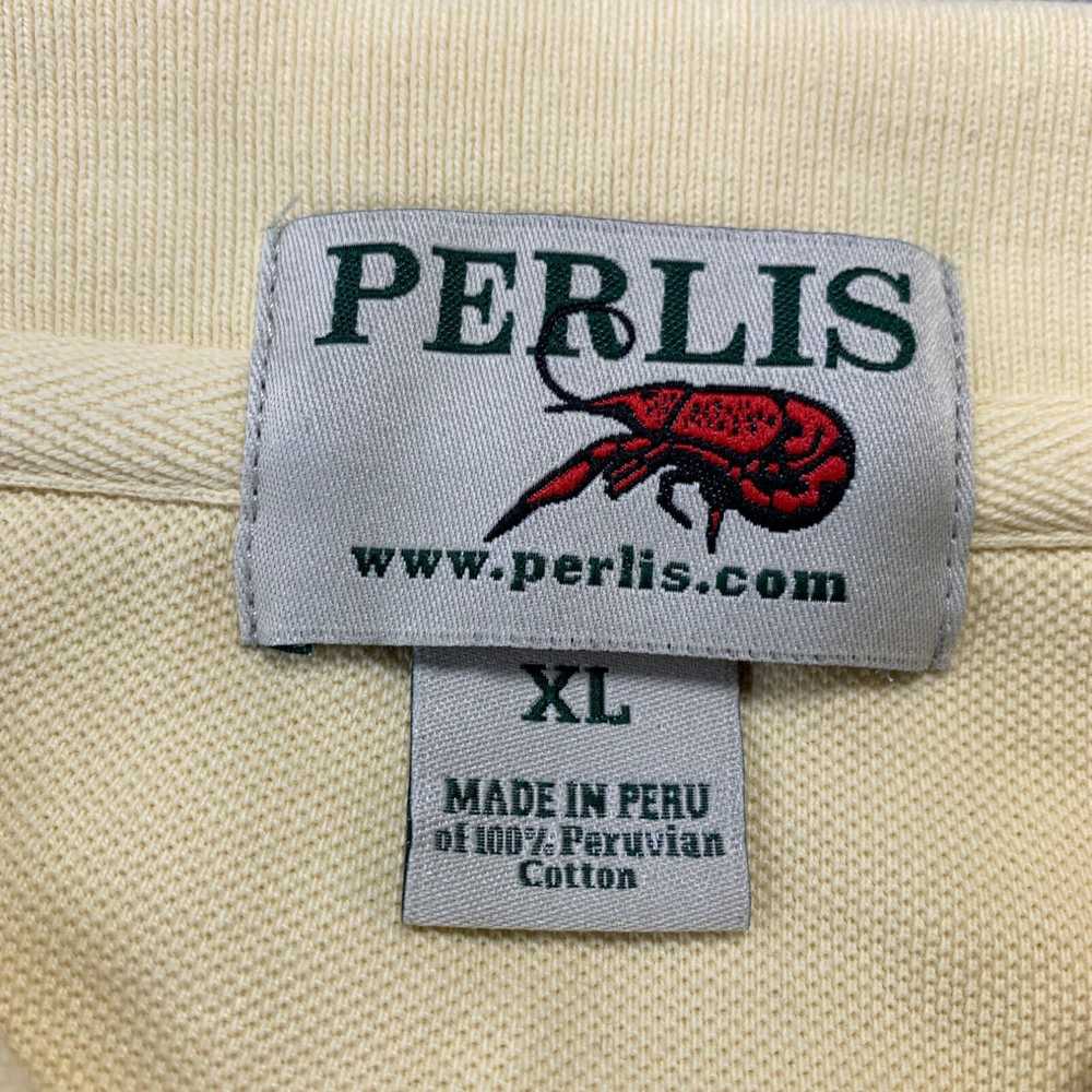 Vintage PERLIS Polo Shirt Mens XL Short Sleeve Ex… - image 3
