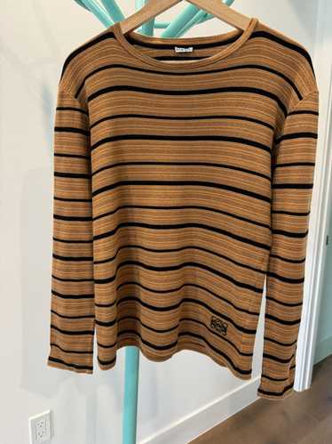 Loewe Long sleeve striped black and brown t-shirt