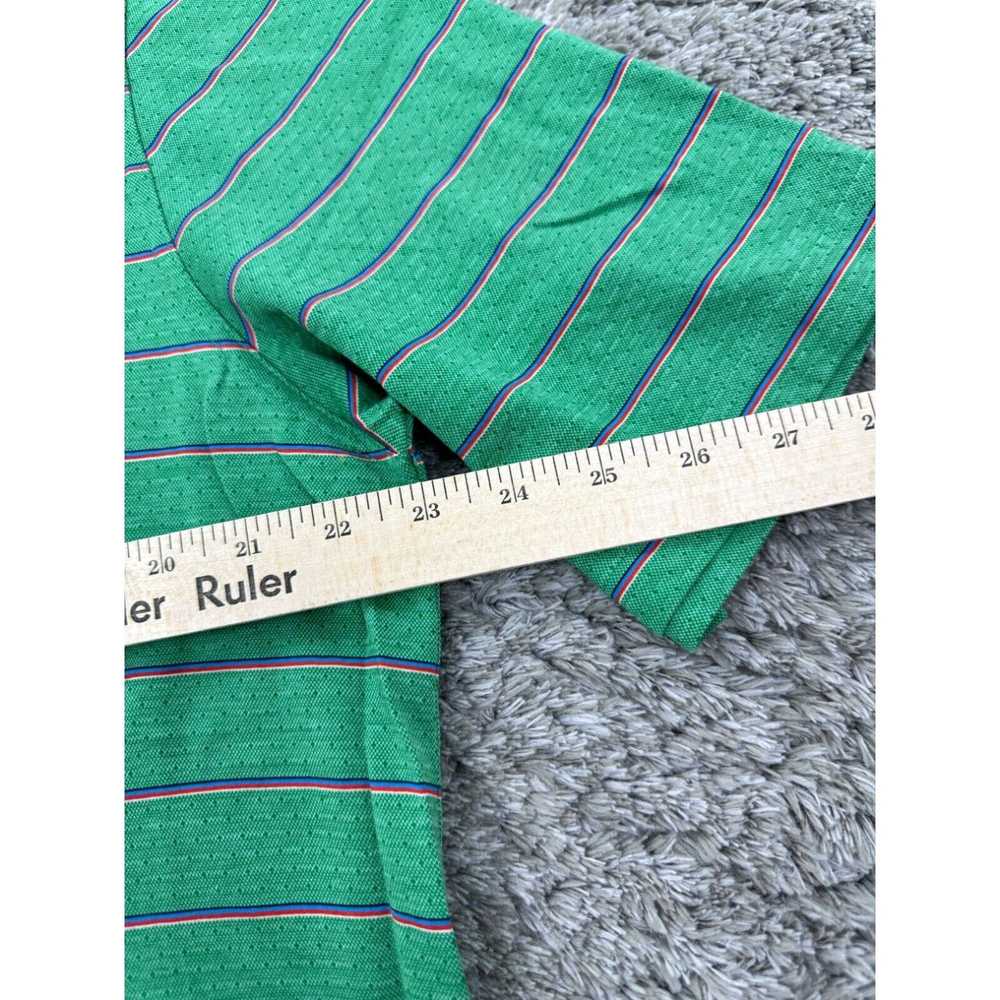 Vintage Bobby Jones Shirt Mens Large Green Stripe… - image 3