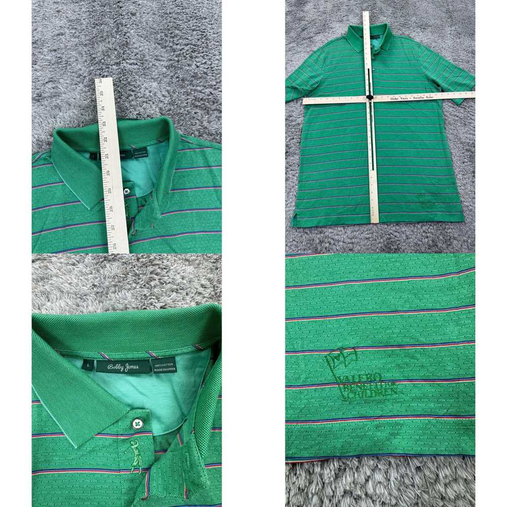 Vintage Bobby Jones Shirt Mens Large Green Stripe… - image 4