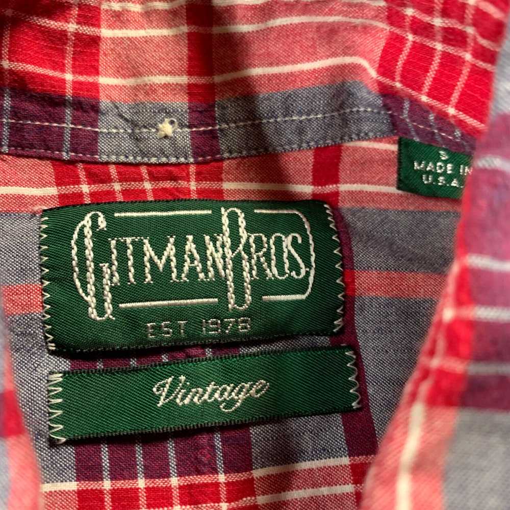 Vintage VINTAGE Gitman Bros Shirt Mens Small Butt… - image 3