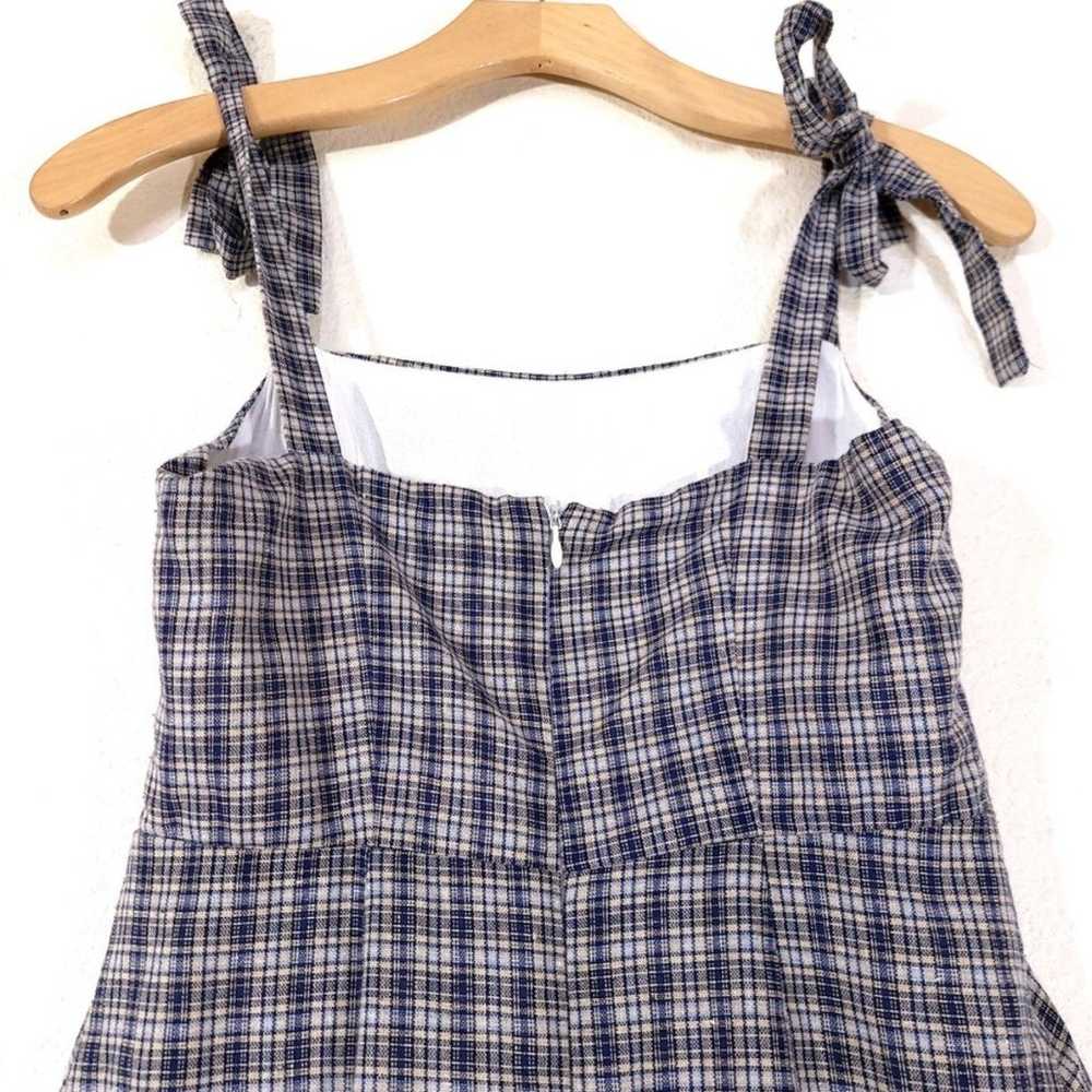 URBAN OUTFITTERS UO Plaid Tie-Shoulder Mini Dress… - image 5