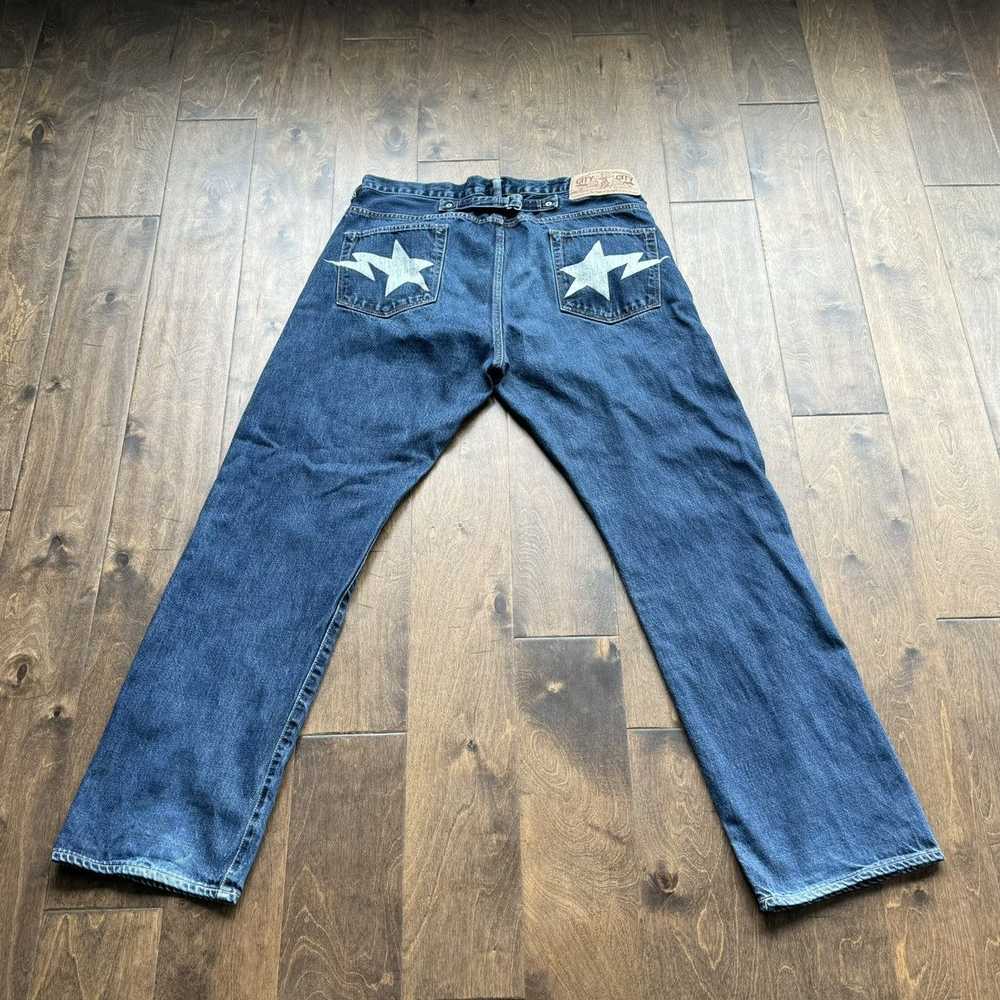 Bape × Vintage Bapesta Denim Jeans - image 1